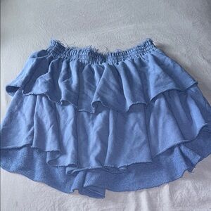 American Eagle Outfitters Blue Bubble Mini Skirt